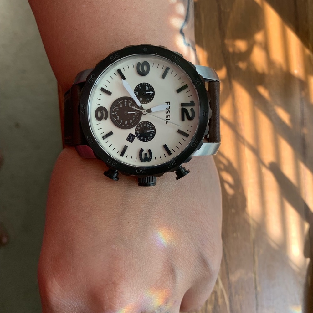 Fossil light brown watch